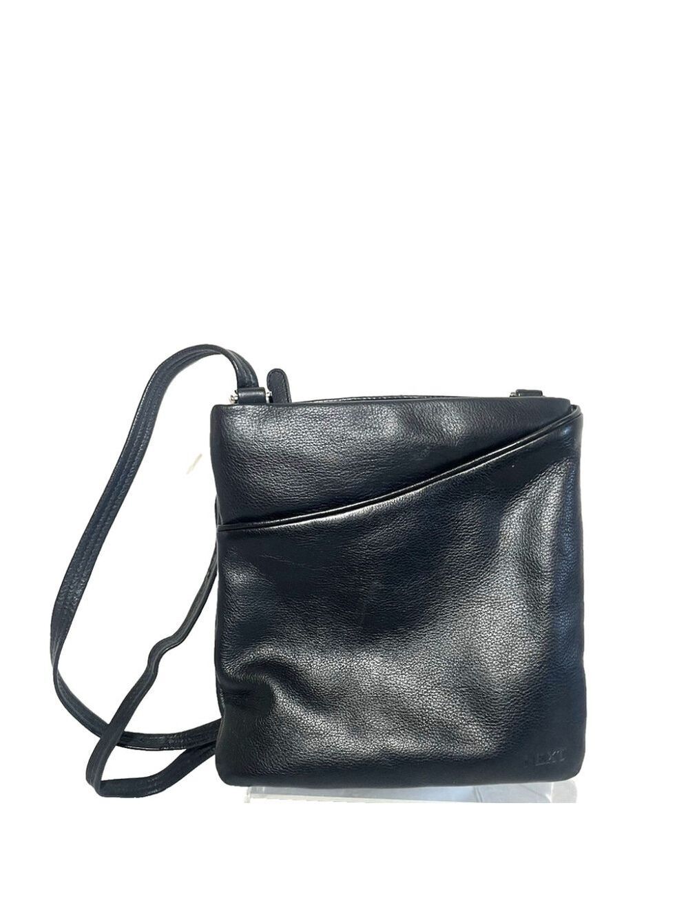Next Black Leather CrossBody Bag Handbag Purse Leather India